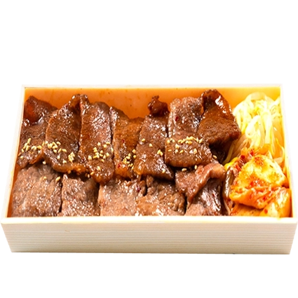 熊本市平成で人気の黒毛和牛ロース弁当 ホルモンマン平成店